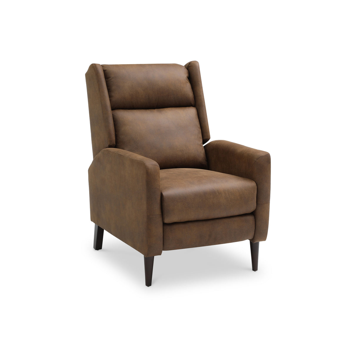 Moreton Brown Faux Leather Reclining Armchair from Roseland Furniture