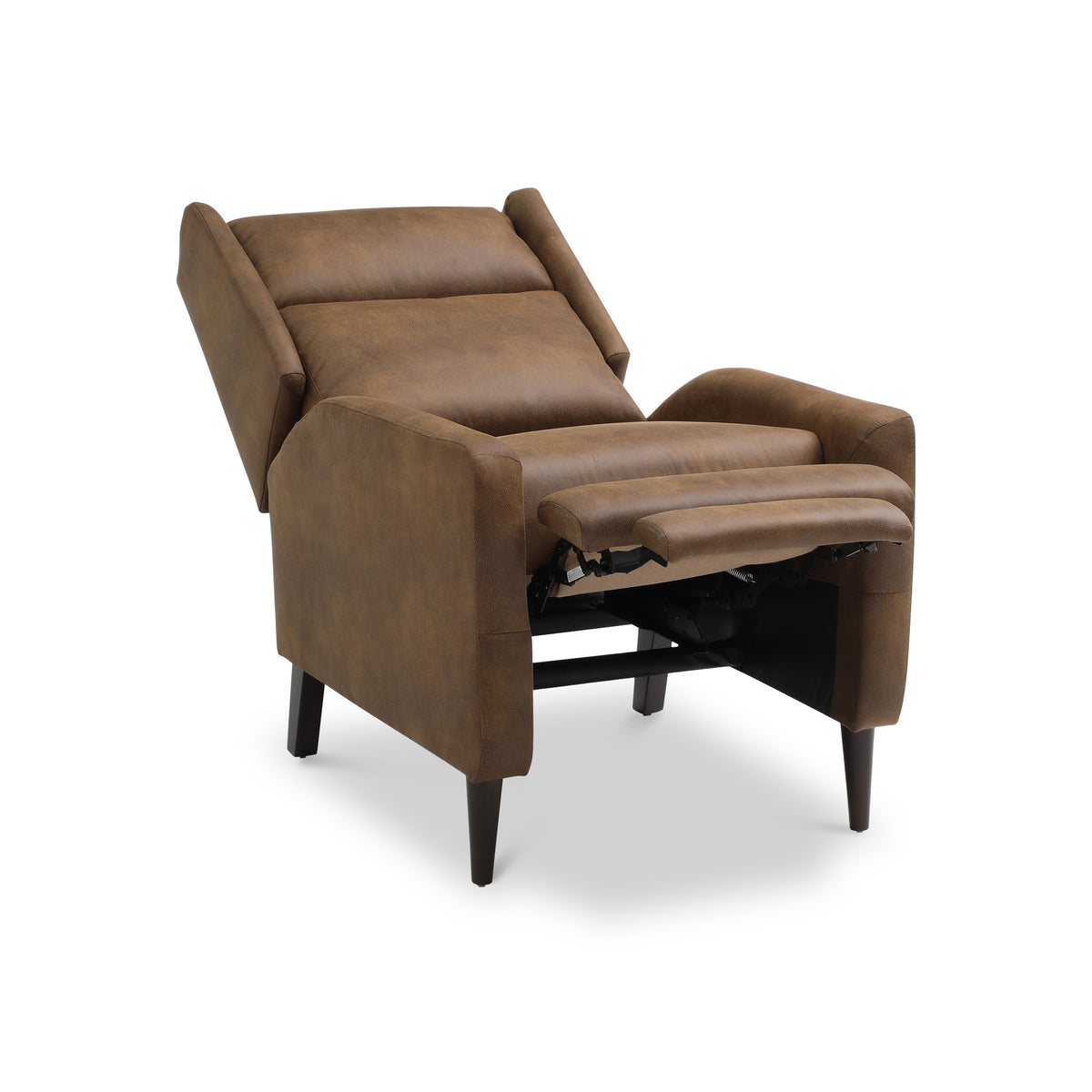 Moreton Brown Faux Leather Reclining Armchair