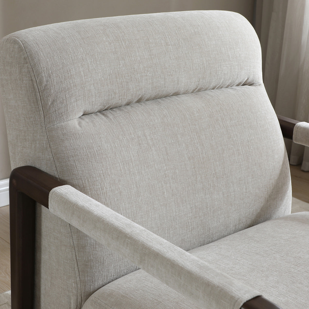 Stow Natural Chenille Accent Chair from Roseland Furniture