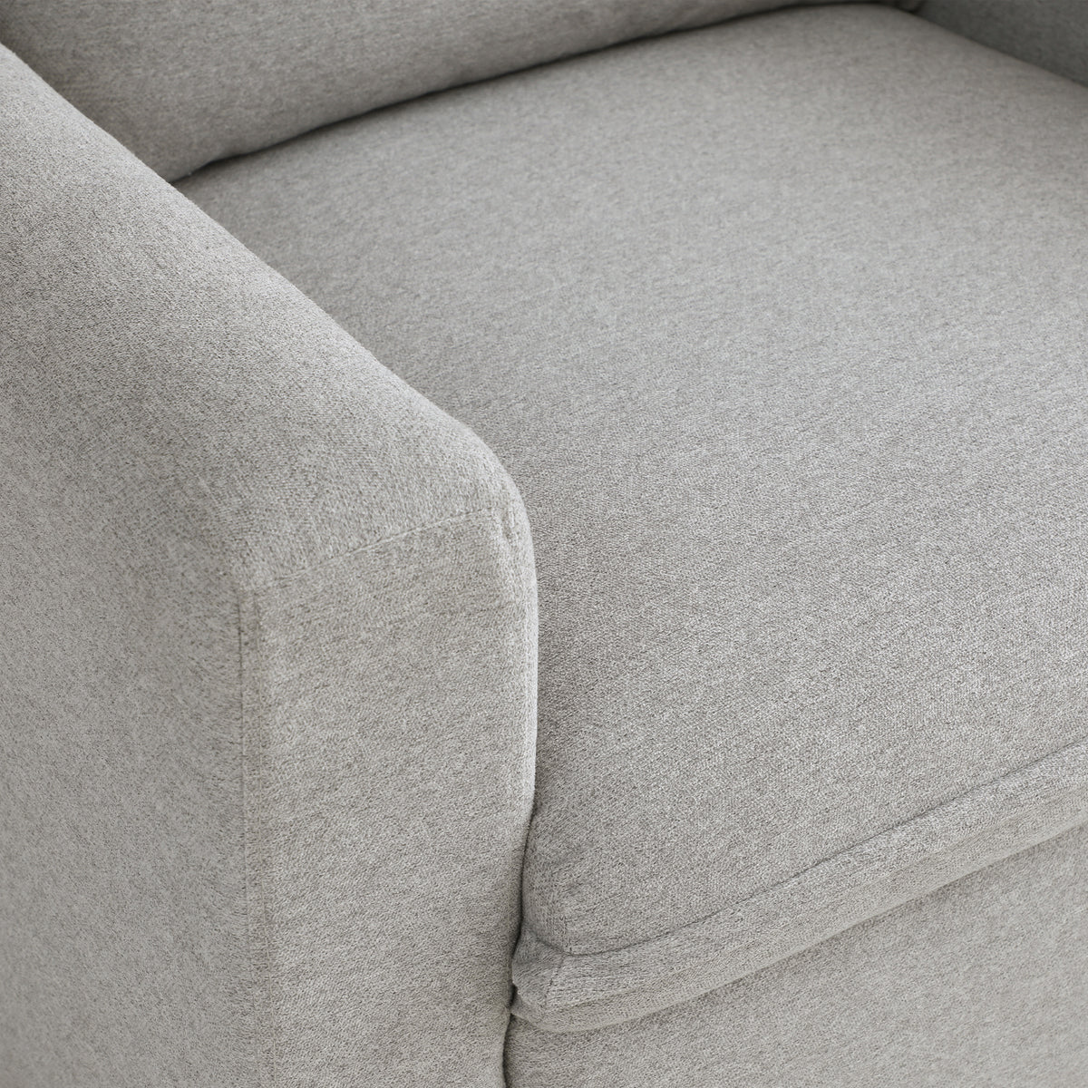 Kingham Faux Wool Swivel Manual Reclining Armchair from Roseland Furniture