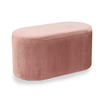 Polly Pink Velvet Blanket Box