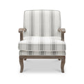 Sandringham Linen Striped Accent Chair from Roseland Furniture