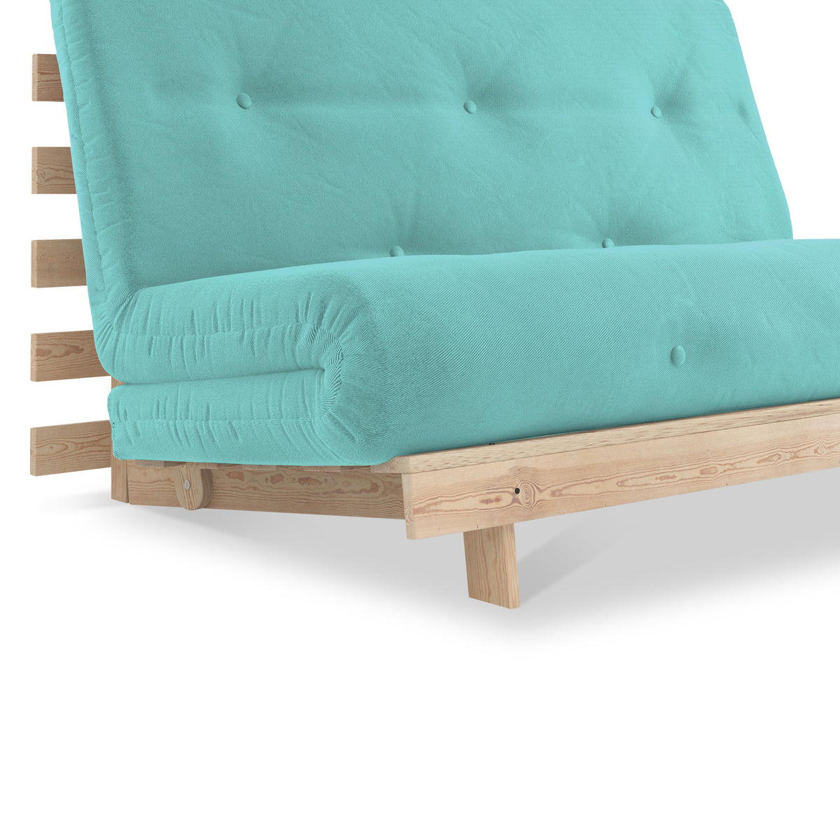 Maggie Teal Double Futon Sofa Bed