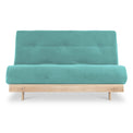 Maggie Teal Double Futon Sofa Bed