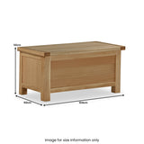 Walder Oak Blanket Box from Roseland Furniture