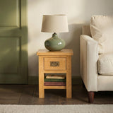 Surrey Oak Lamp Table by Roseland Furniture
