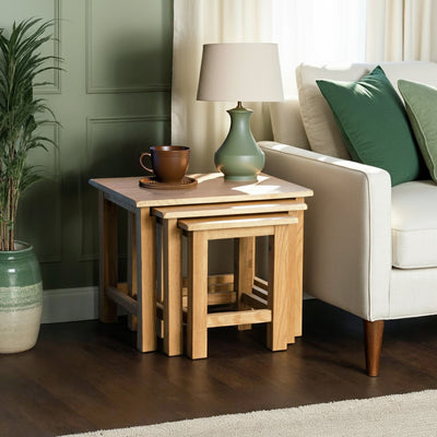 Surrey Oak Nest of Tables