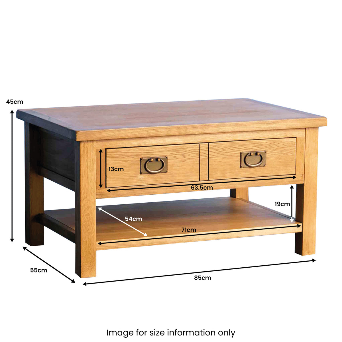 Surrey Oak Coffee Table by Roseland Furniture