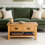 Surrey Oak Coffee Table for living room from Roseland Furniture