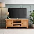 Surrey Oak 120cm TV Stand for living room from Roseland Furniture