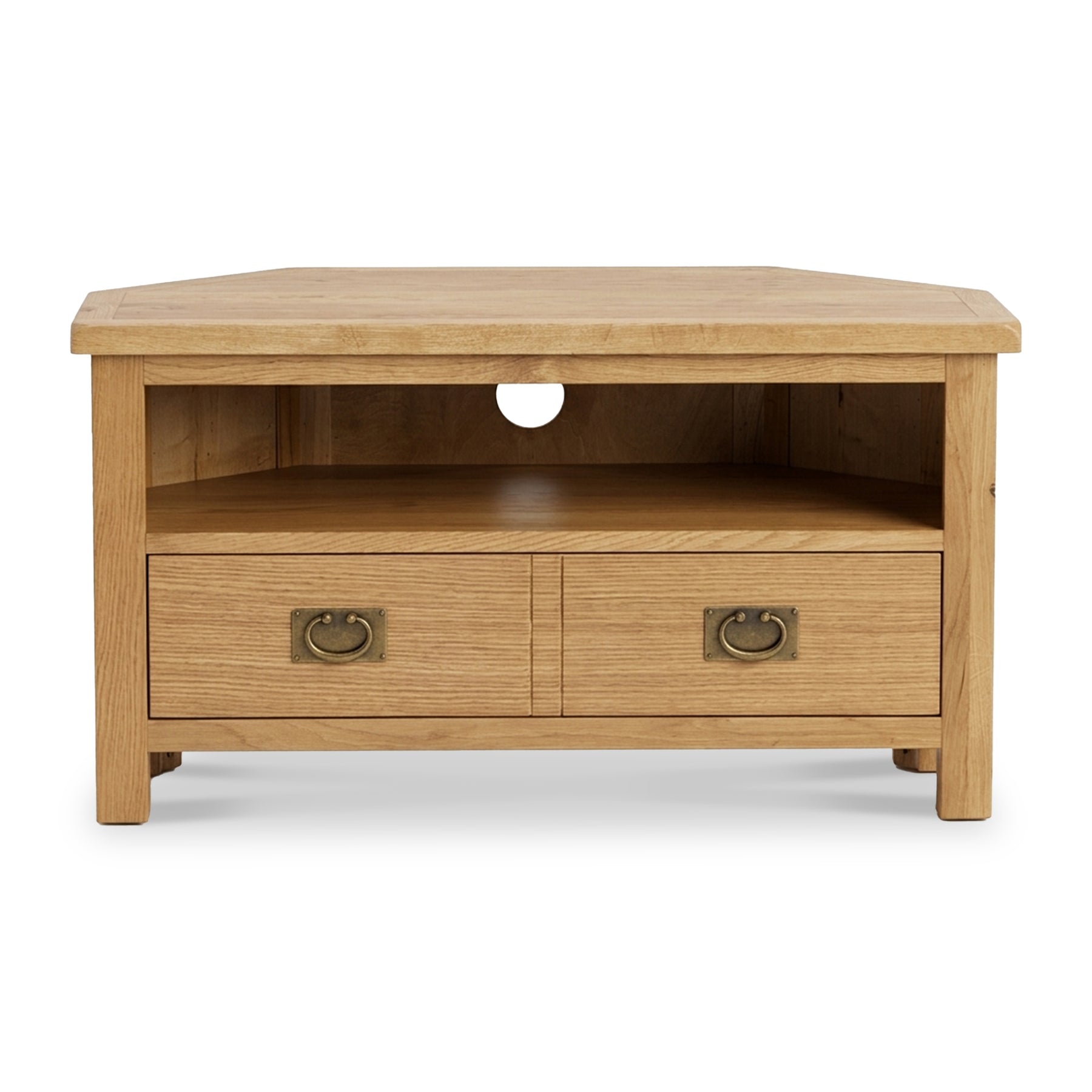 Surrey Oak Corner TV Stand by Roseland Furniture