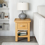 London Oak Lamp Table for contemporary living room