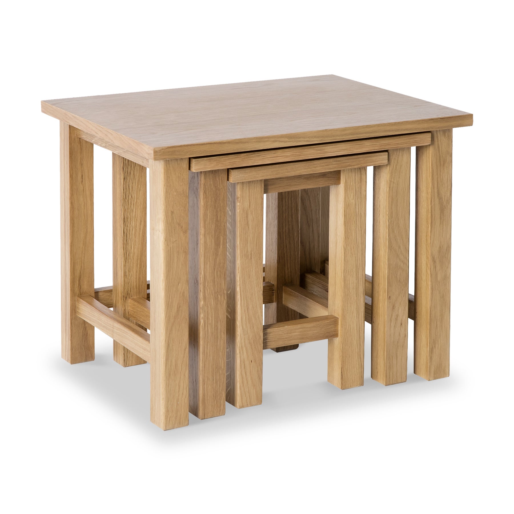 London Oak Nest of Tables by Roseland Furniture