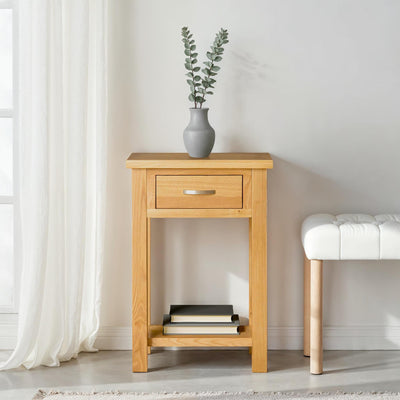 London Oak Telephone Table