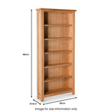 London Oak Large Bookcase