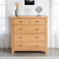 London Oak 2 over 3 Chest for contemporary bedrooms