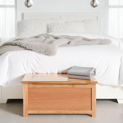 London Oak Blanket Box