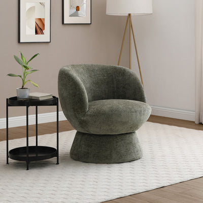 Kendal Woven Chenille Tulip Swivel Chair