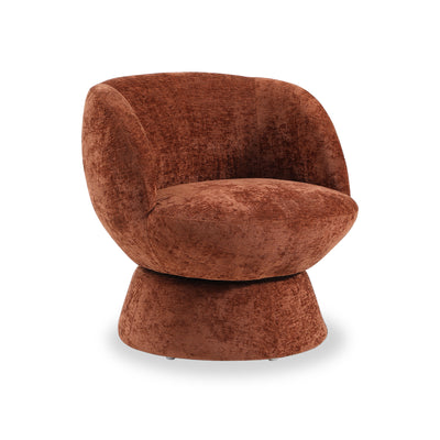 Kendal Woven Chenille Tulip Swivel Chair