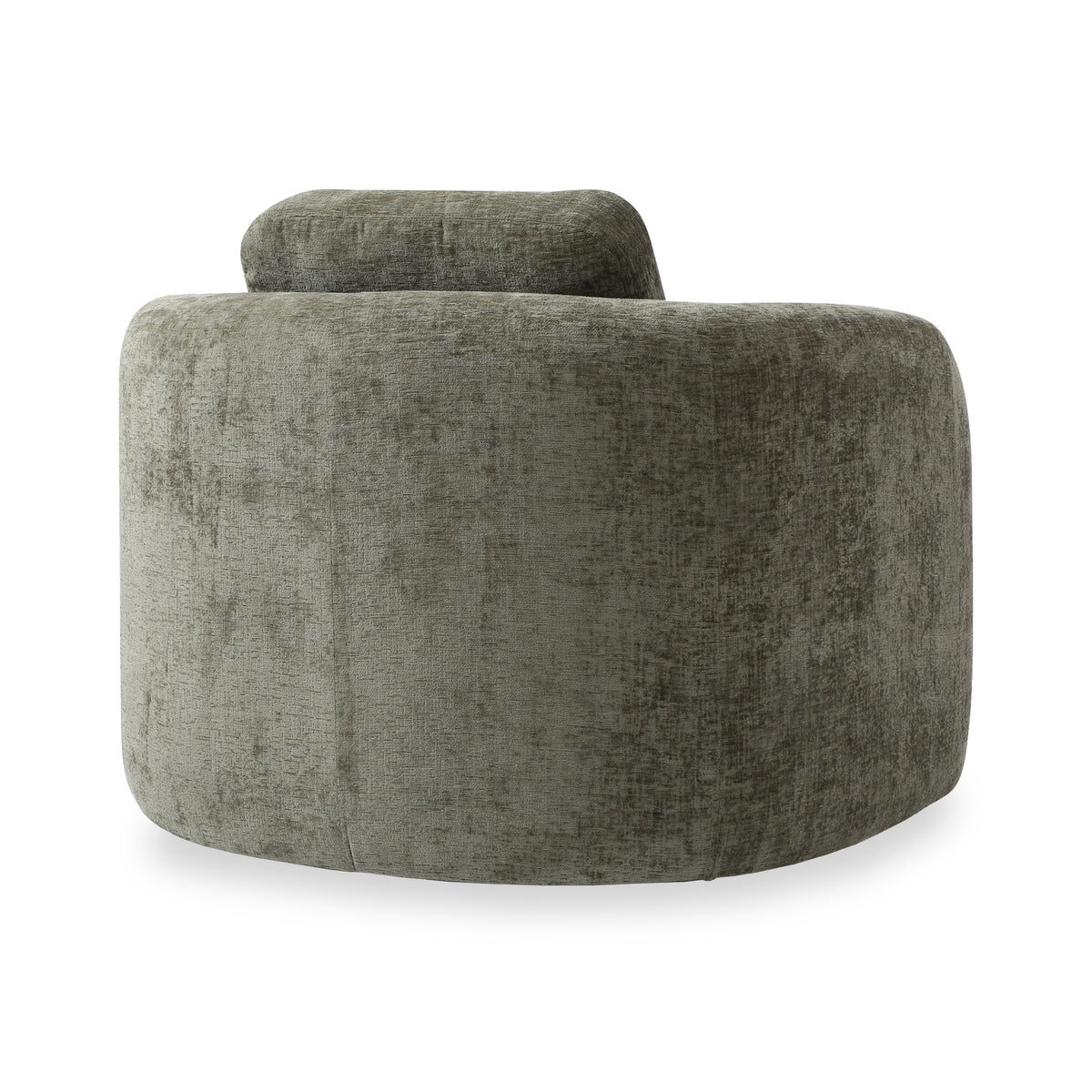 Irving Chenille Swivel Chair Olive from Roseland Furniture
