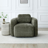 Irving Chenille Swivel Chair Olive from Roseland Furniture