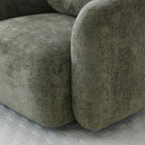 Irving Chenille Swivel Chair Olive from Roseland Furniture