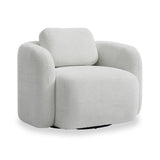 Irving Chenille Swivel Chair Natural from Roseland Furniture