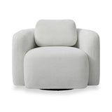 Irving Chenille Swivel Chair Natural from Roseland Furniture