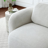Irving Chenille Swivel Chair Natural from Roseland Furniture