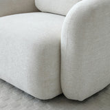 Irving Chenille Swivel Chair Natural from Roseland Furniture
