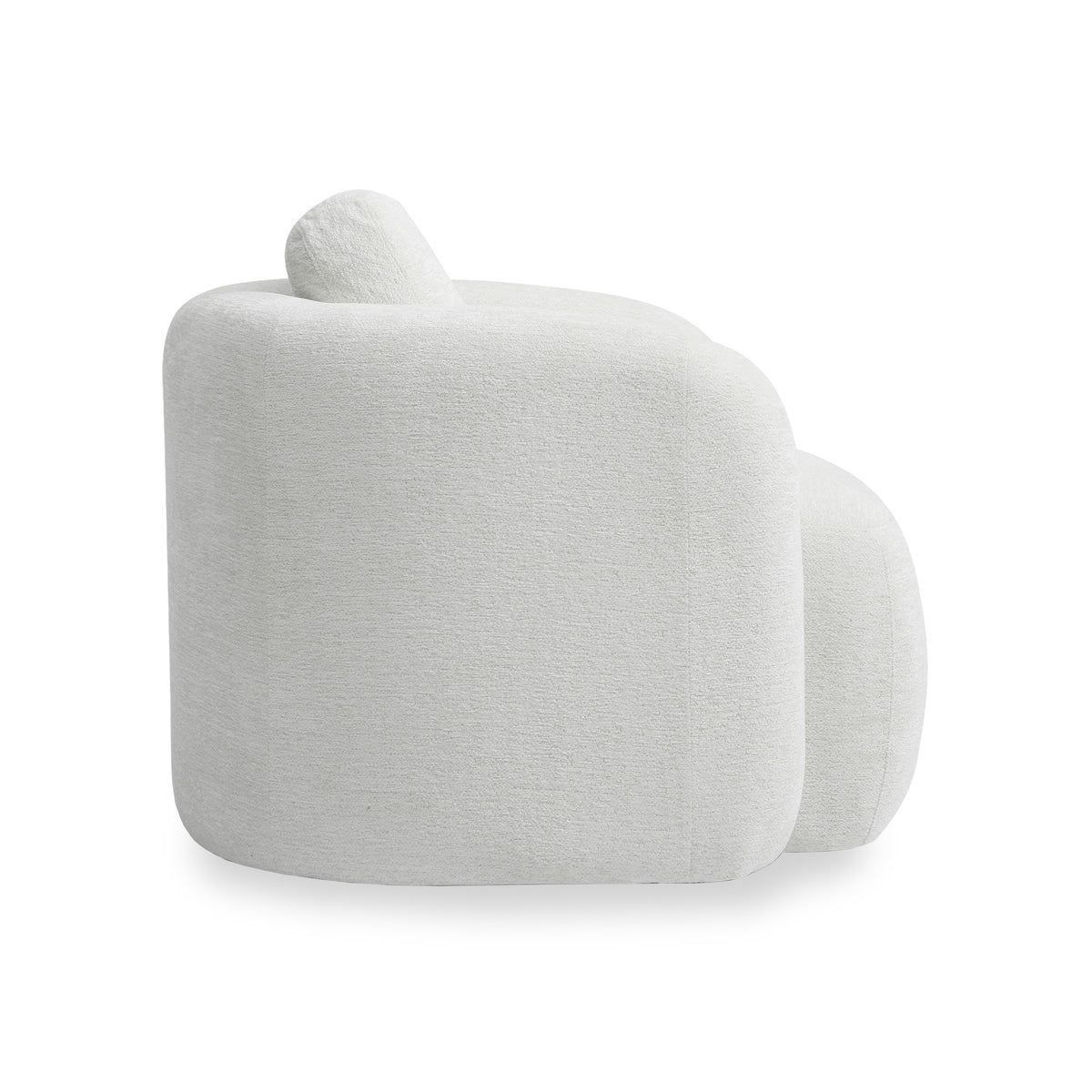 Irving Chenille Swivel Chair Natural from Roseland Furniture