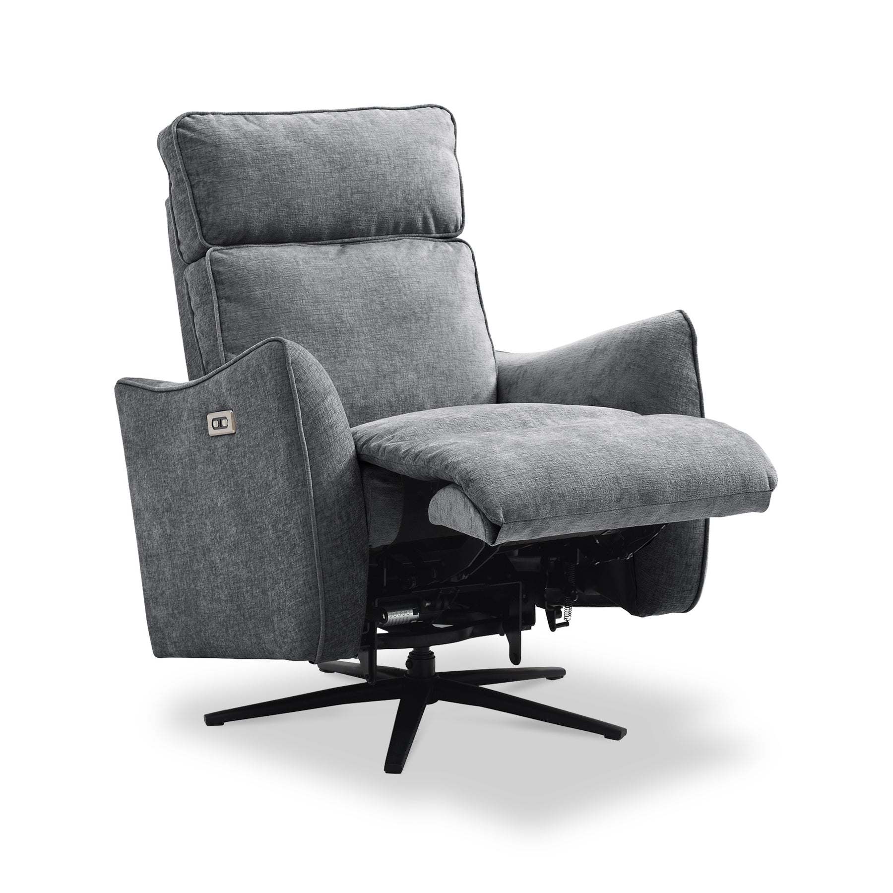 Whitmore-swivel-electric-recliner-grey-chair from Roseland Furniture