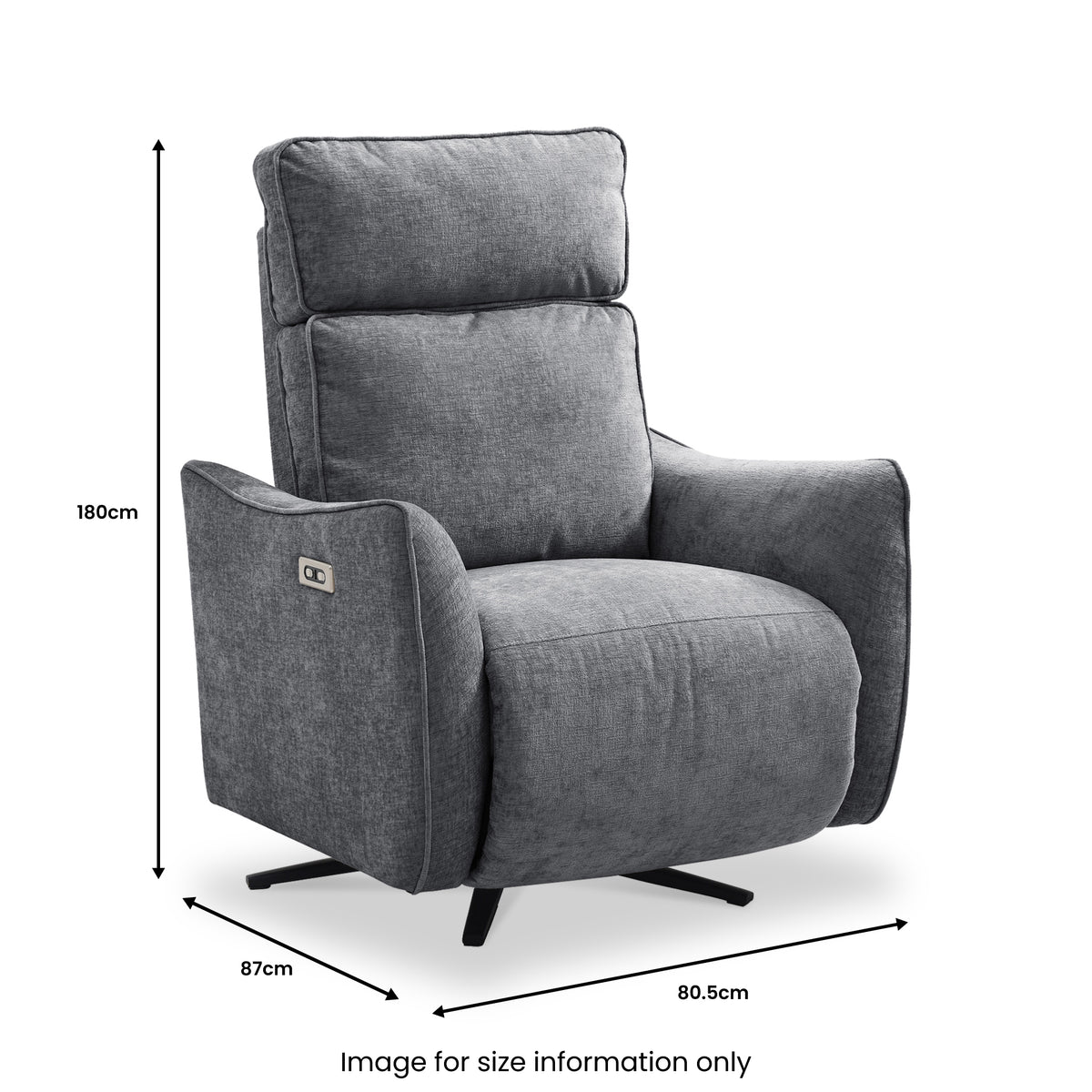 Whitmore-swivel-electric-recliner-grey-chair from Roseland Furniture