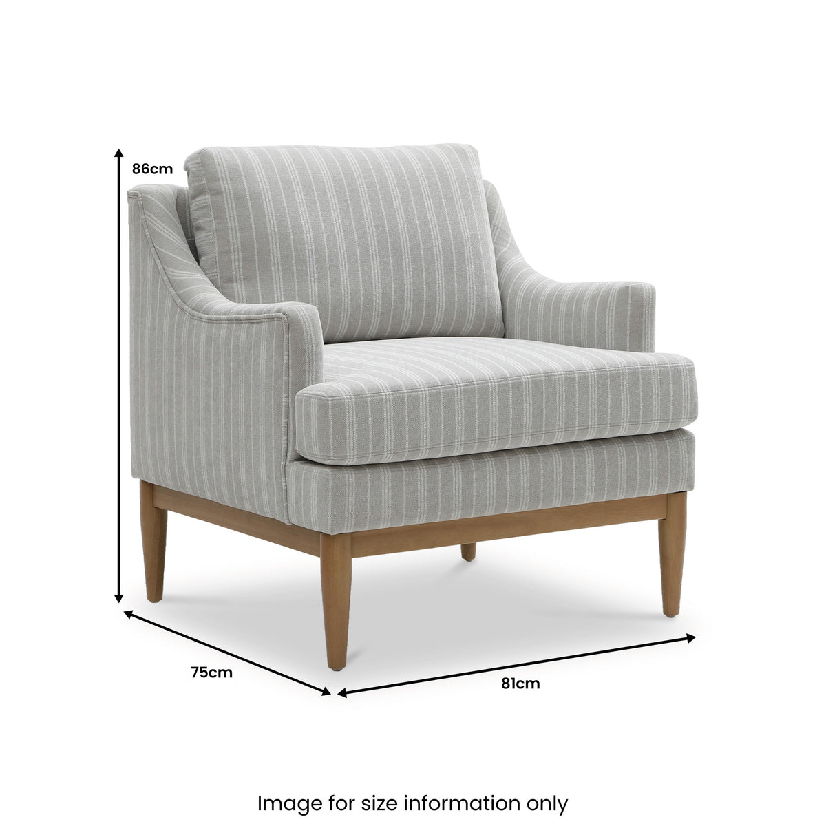 Kendrick Chenille Chair Stripe from Roseland Furniture