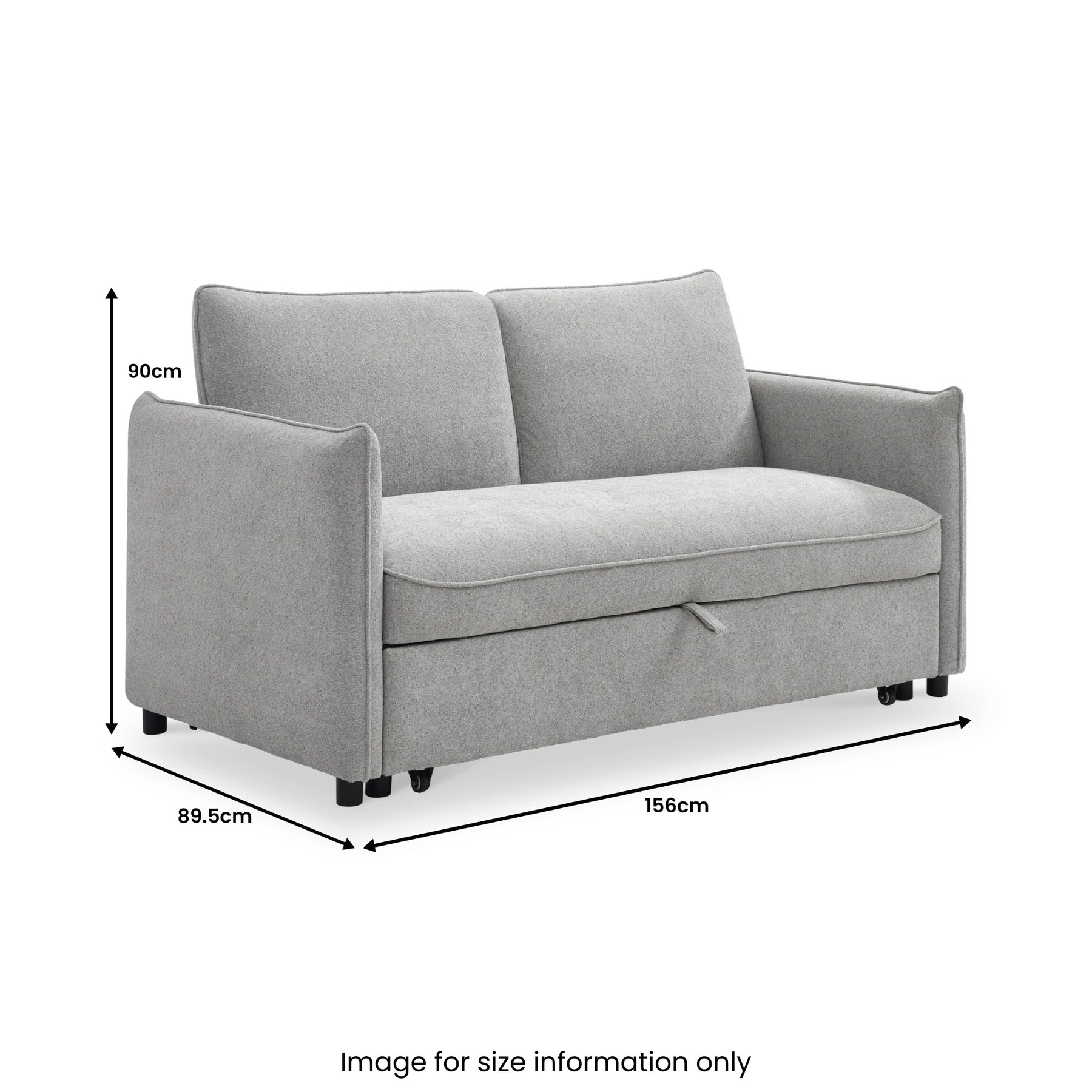 Keya Boucle Pop Up 2 Seater Sofa Bed from Roseland Furniture