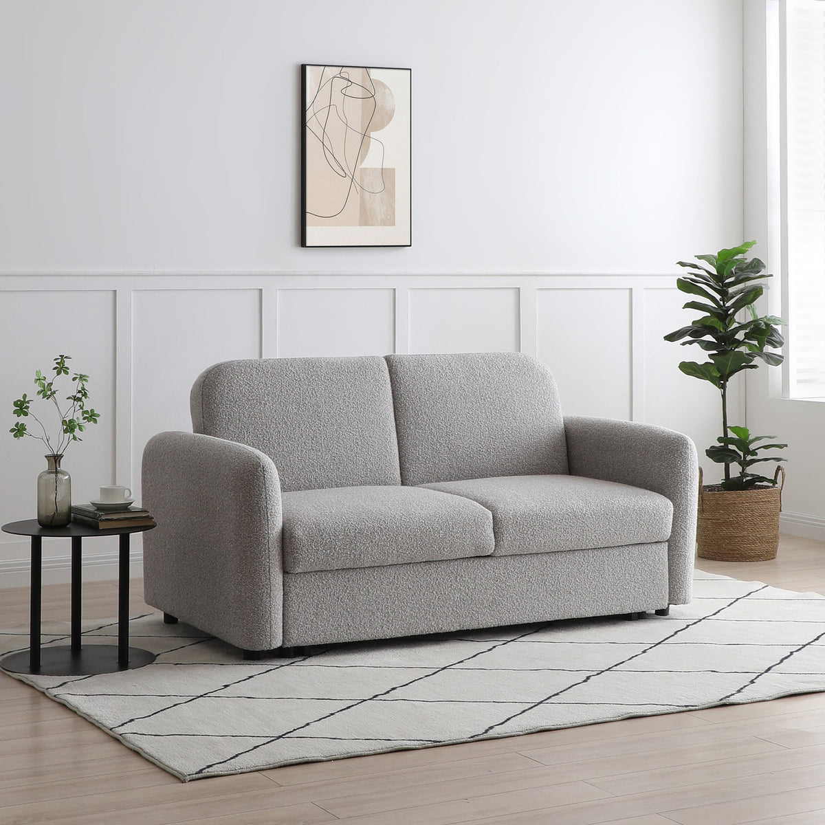 Marla Soft Boucle 2 Seater Sofabed from Roseland Furniture