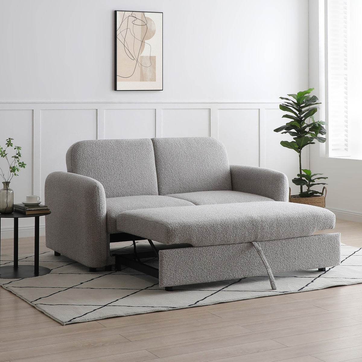 Marla Soft Boucle 2 Seater Sofabed from Roseland Furniture