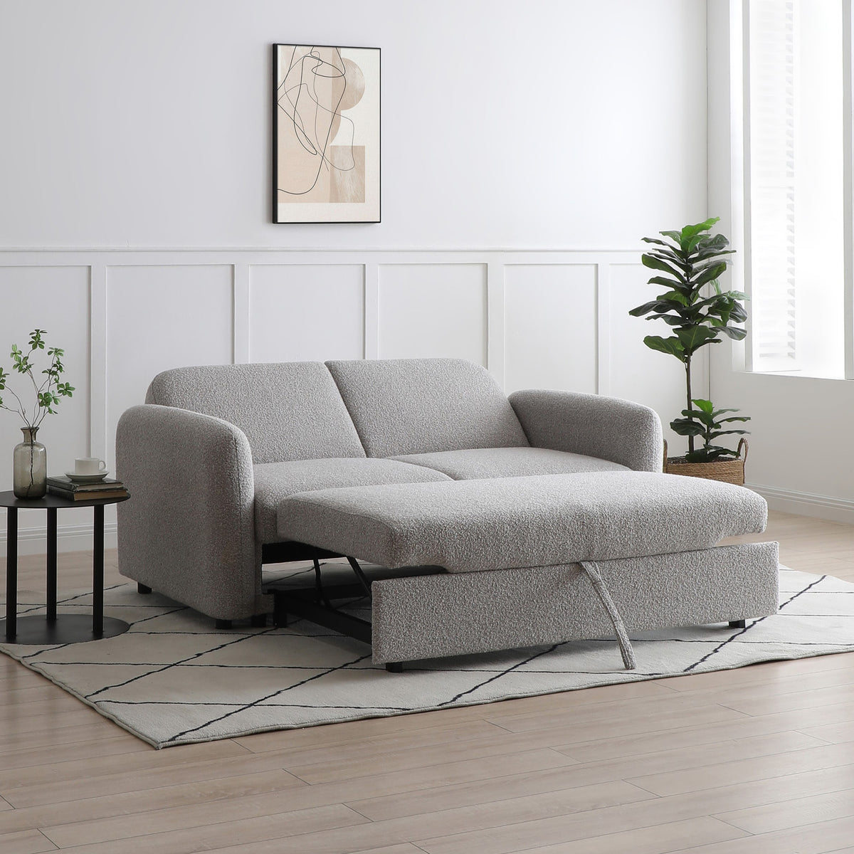 Marla Soft Boucle 2 Seater Sofabed from Roseland Furniture