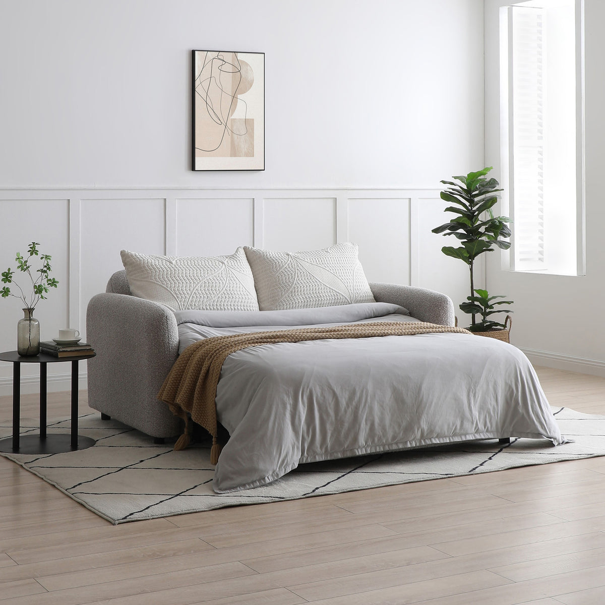 Marla Soft Boucle 2 Seater Sofabed from Roseland Furniture