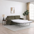 Westcott 2 Seater Sofa Bed w Pocket Mattress Olive from Roseland Furniture
