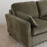 Westcott 2 Seater Sofa Bed w Pocket Mattress Olive from Roseland Furniture
