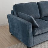 Westcott 2 Seater Sofa Bed w Pocket Mattress Navy from Roseland Furniture