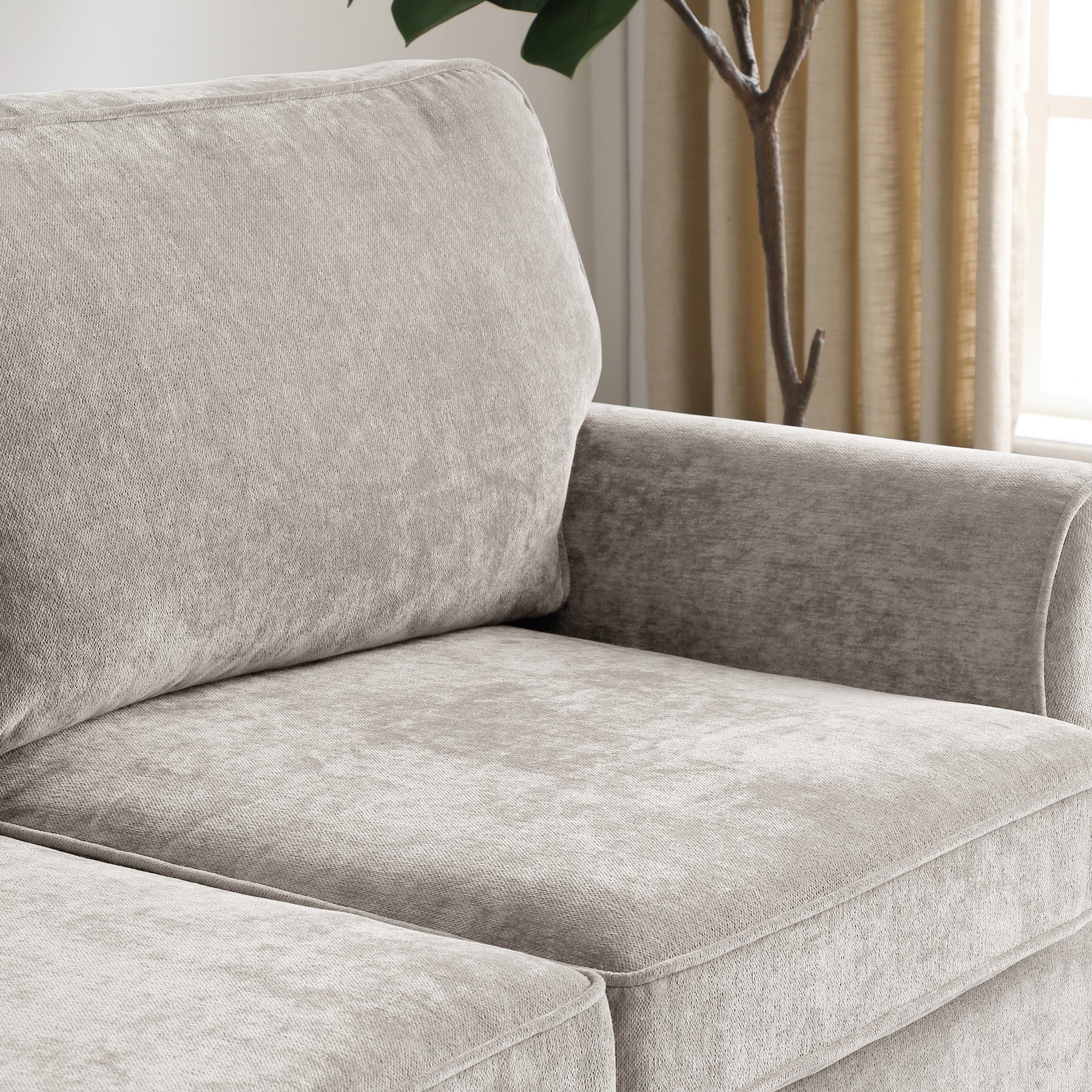 Blythe Natural 2 Seater Sofa Bed With Foam Mattress from Roseland Furniture