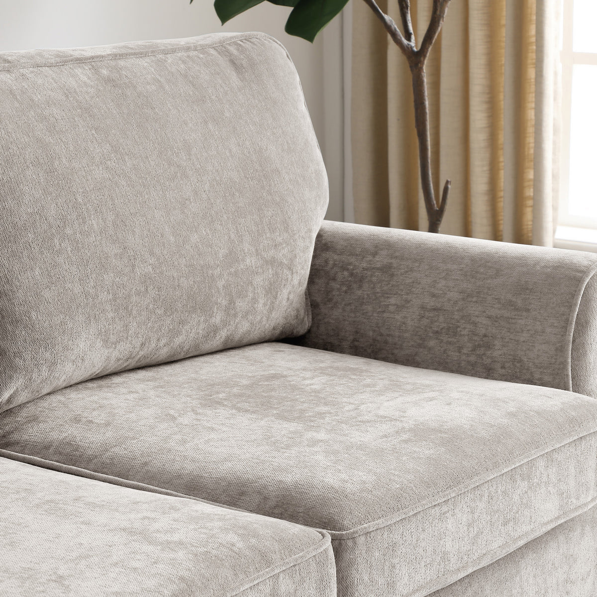 Blythe 2 Seater Sofa Bed W Pocket Mattress Natural from Roseland Furniture