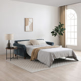 Blythe Navy 2 Seater Sofa Bed With Foam Mattress from Roseland Furniture