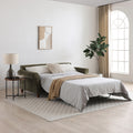 Blythe 2 Seater Sofa Bed w Pocket Mattress Olive from Roseland Furniture