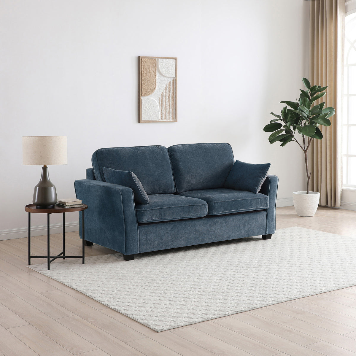 Westcott 2 Seater Sofa Navy from Roseland Furniture