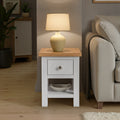Farrow Grey Side Lamp Table from Roseland Furniture