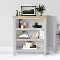 Farrow Grey Low Bookcase for living roome