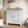 Farrow Grey Cupboard from Roseland Furniture - lifestyle shot